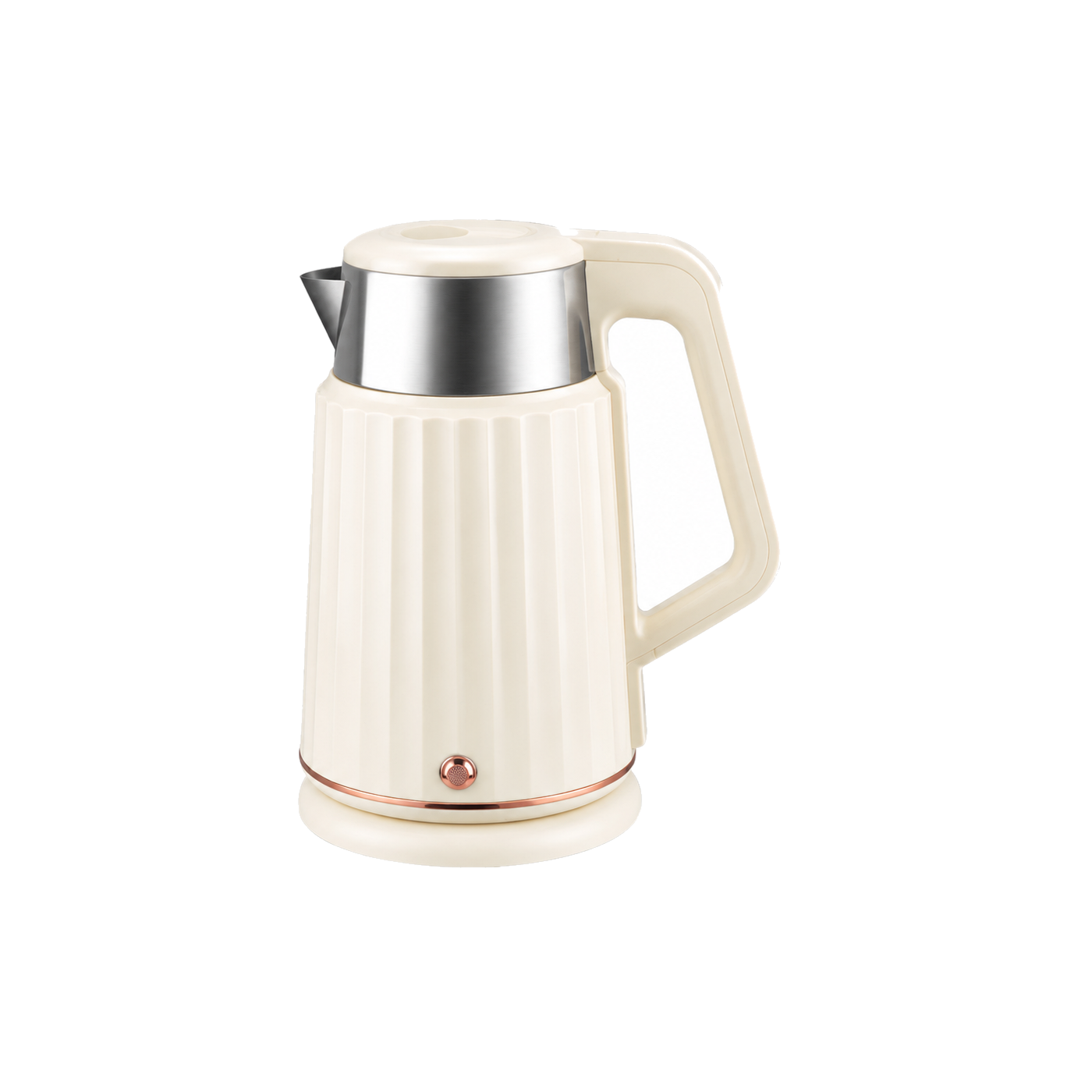 Ribbed Double-Wall Electric Kettle