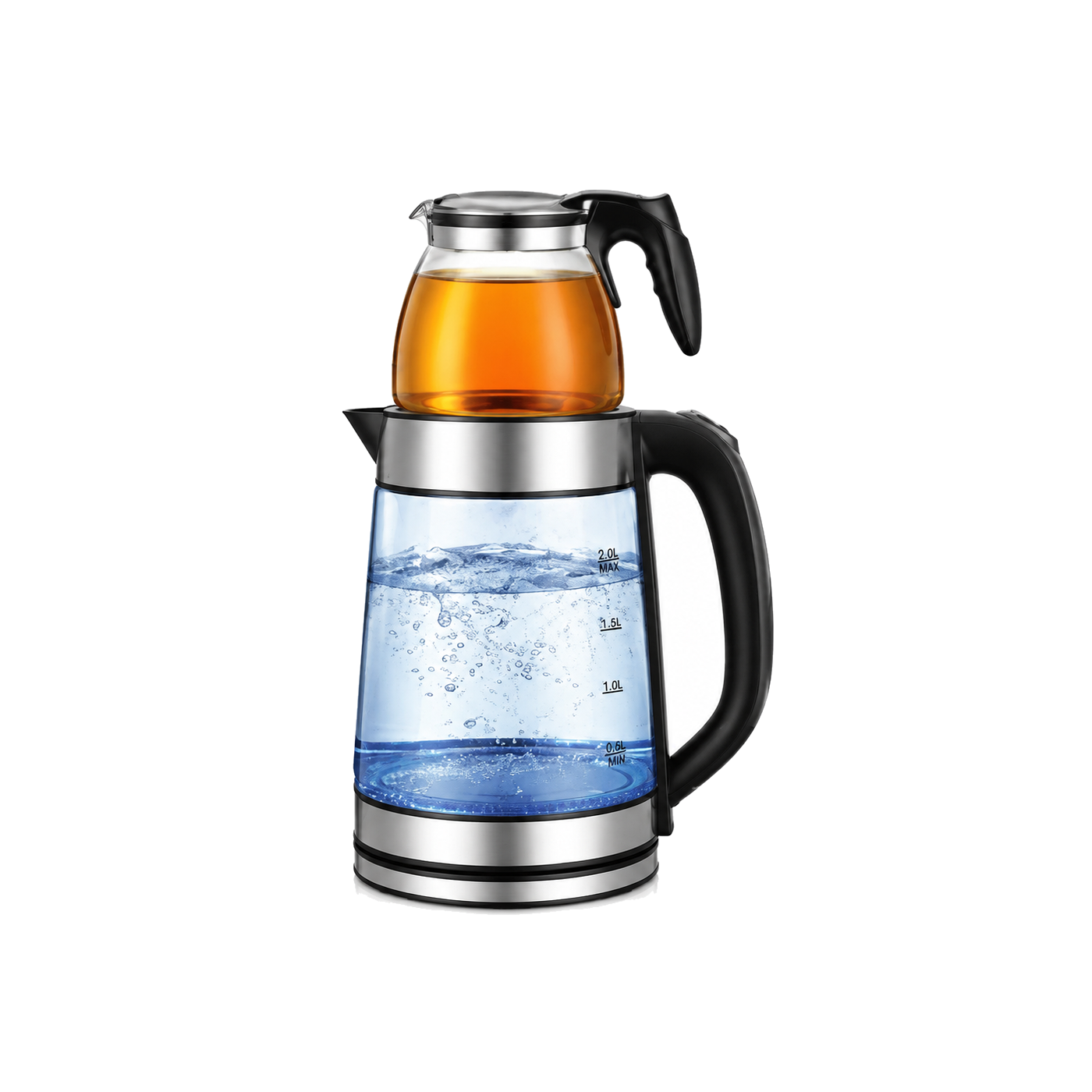 Dual-Kettle Set Glass Electric Kettle