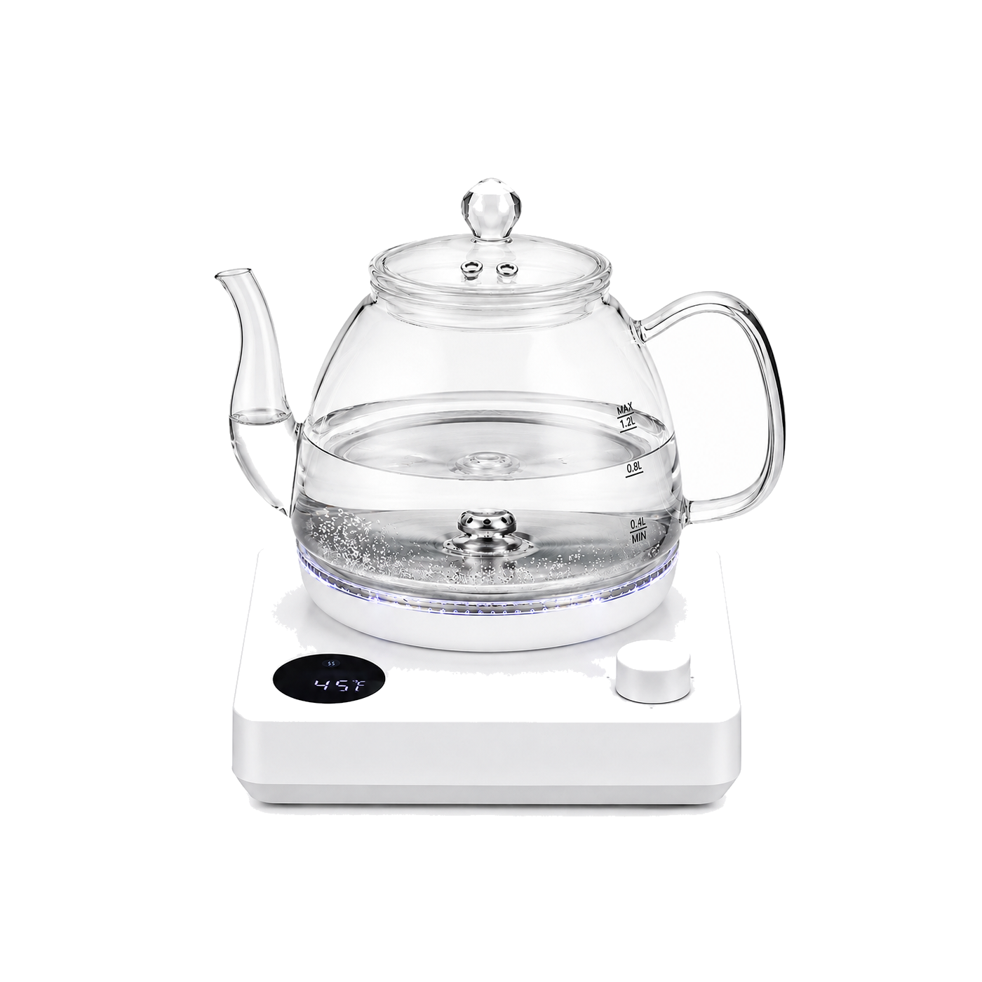 Glass Electric Kettle with Temperature-Control Base