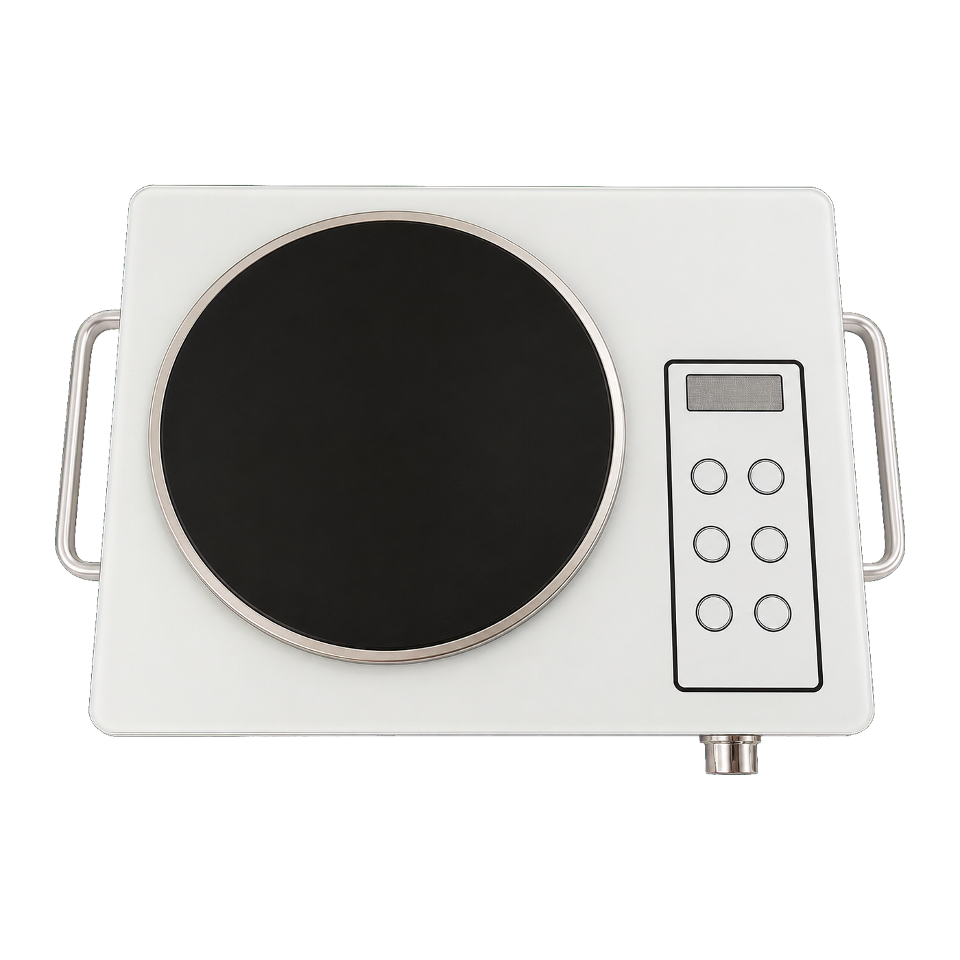 White Single-Burner Infrared Cooker