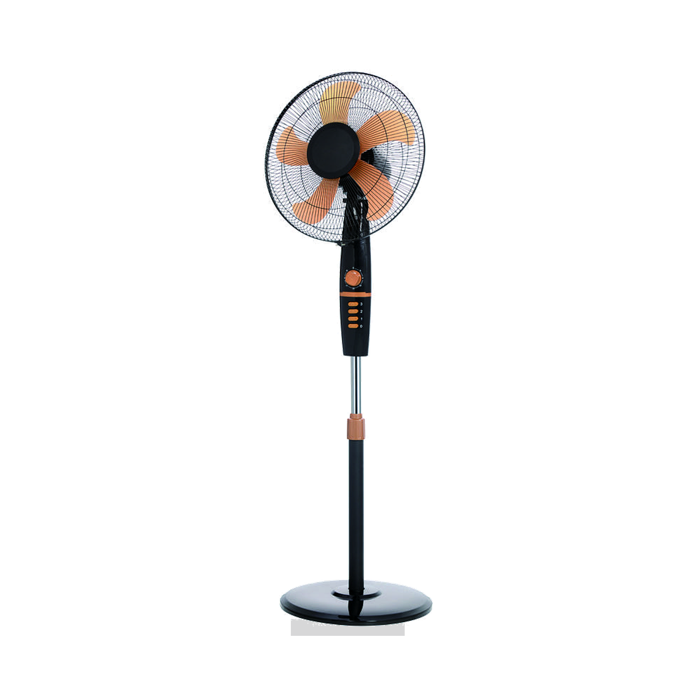 16-Inch Black Round-Base Pedestal Fan
