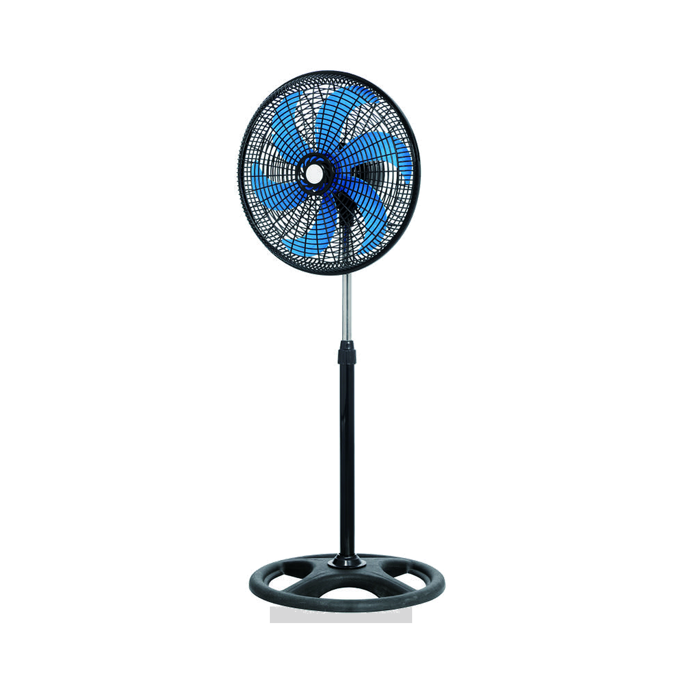 18-Inch Colored-Blade Ring-Base Pedestal Fan