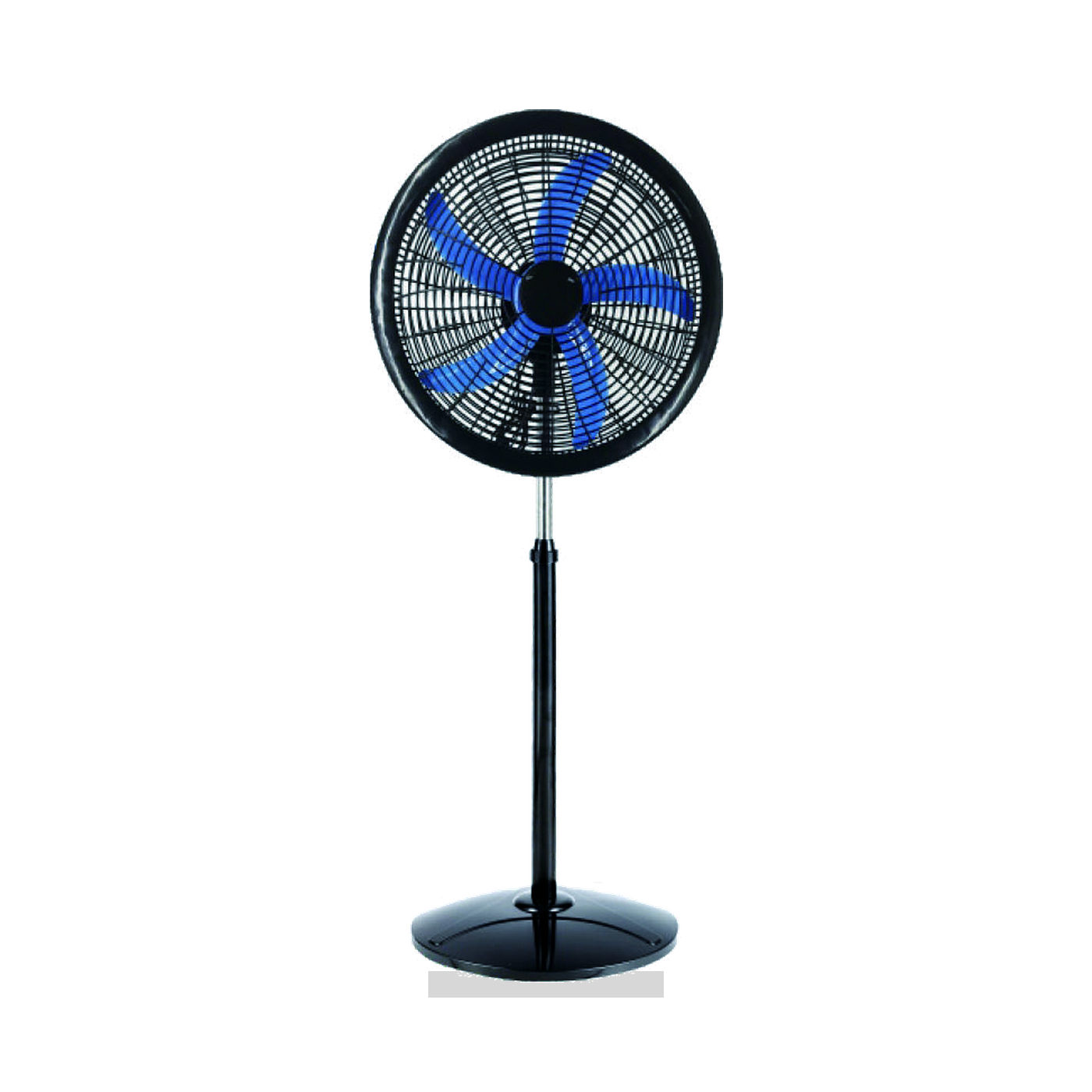 18-Inch Black Round-Base Pedestal Fan