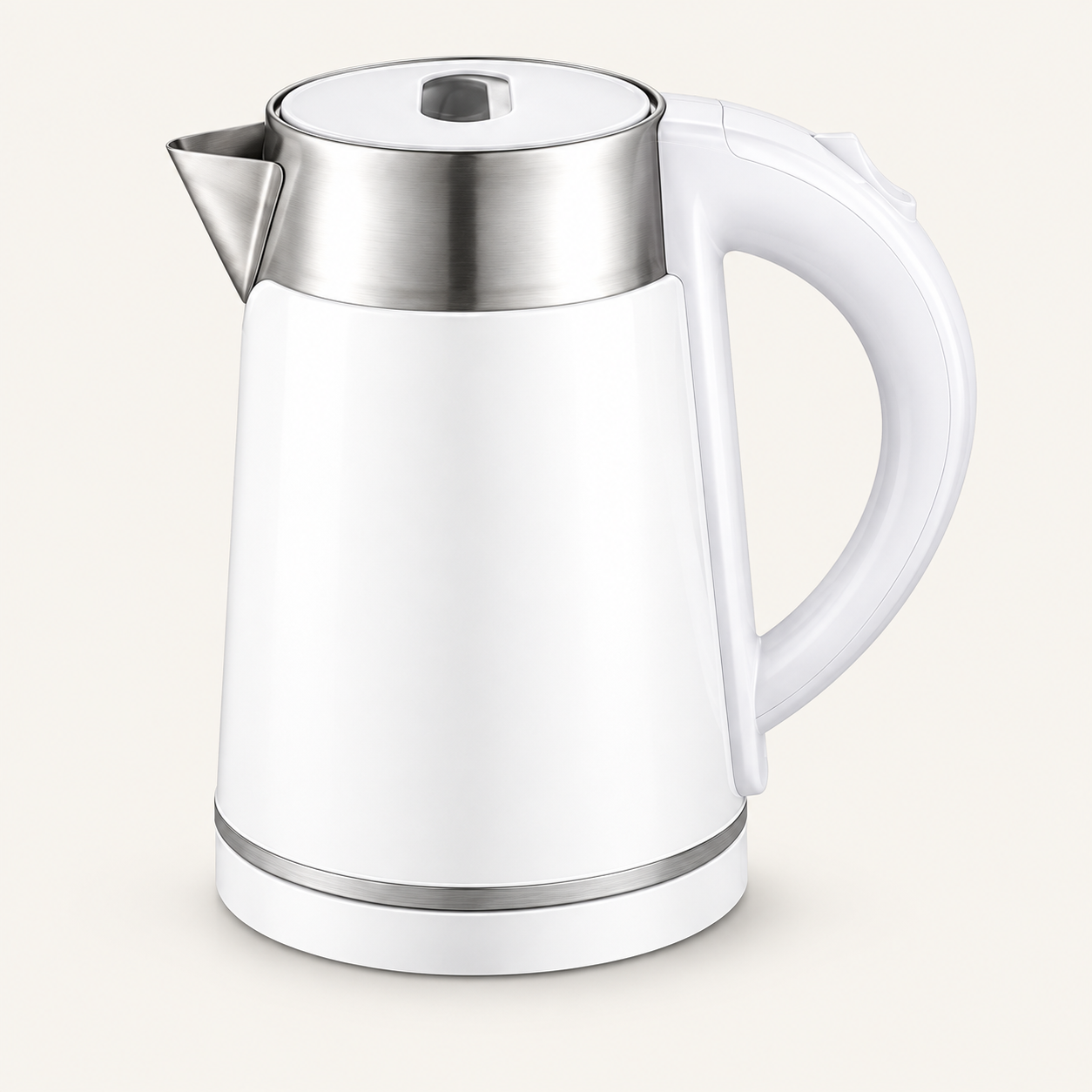 Metal-Shoulder Compact-Body Electric Kettle