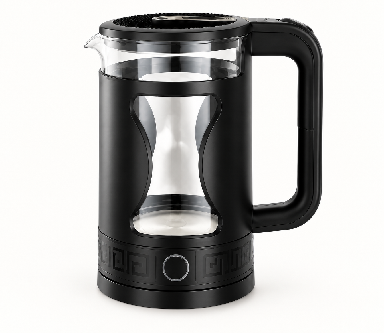 Curved-Window Glass Electric Kettle