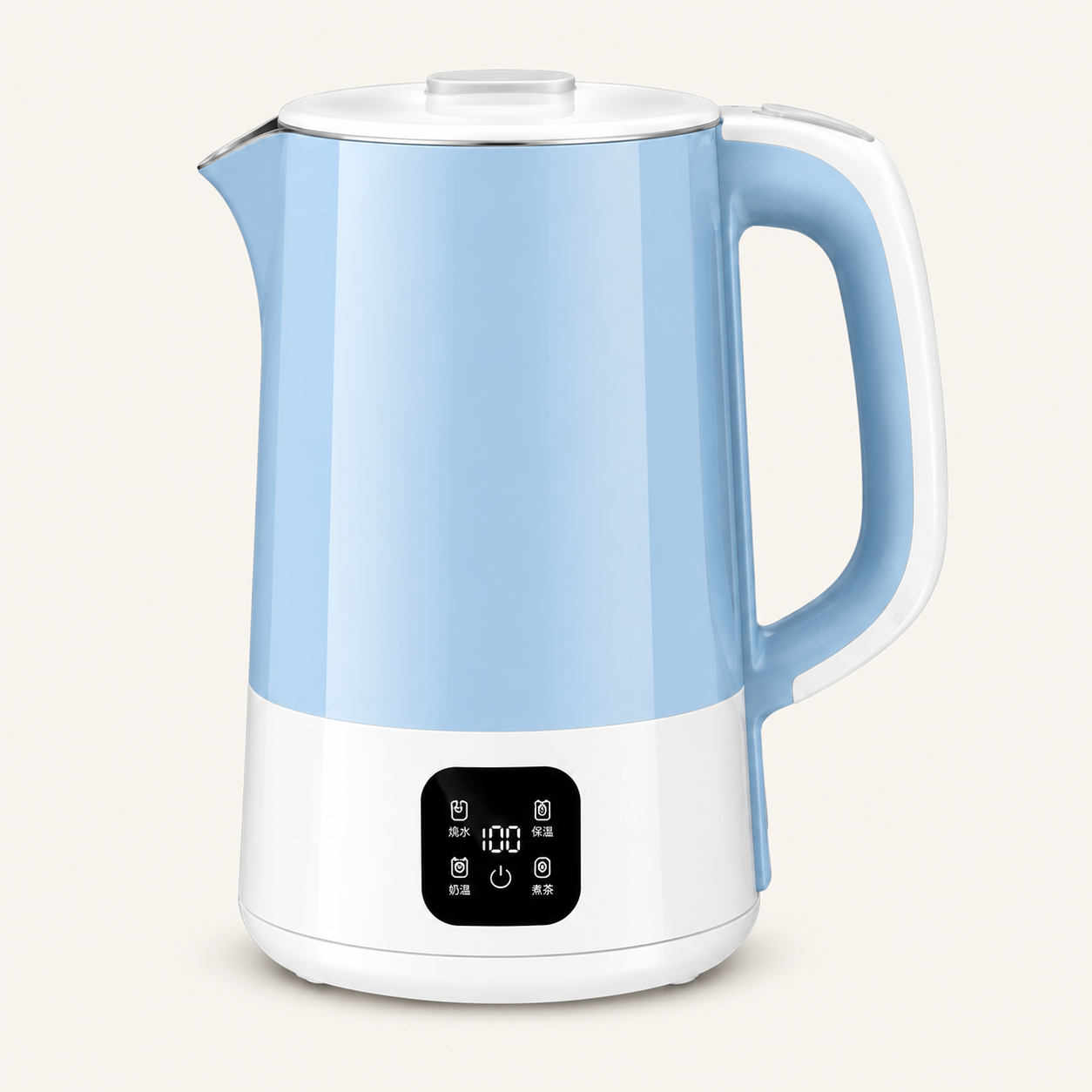 Blue-and-White Digital Electric Kettle