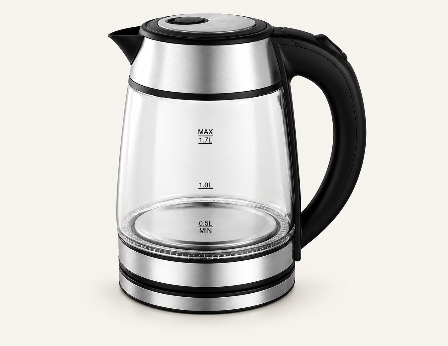 Sloped-Shoulder Glass Electric Kettle