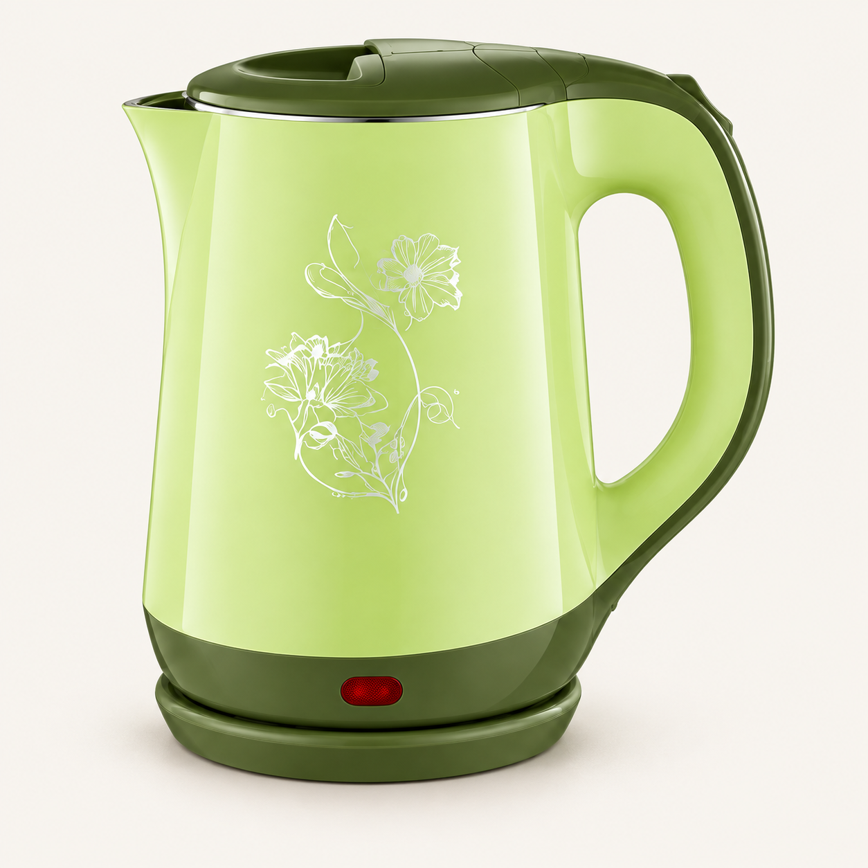 Two-Tone Patterned Electric Kettle