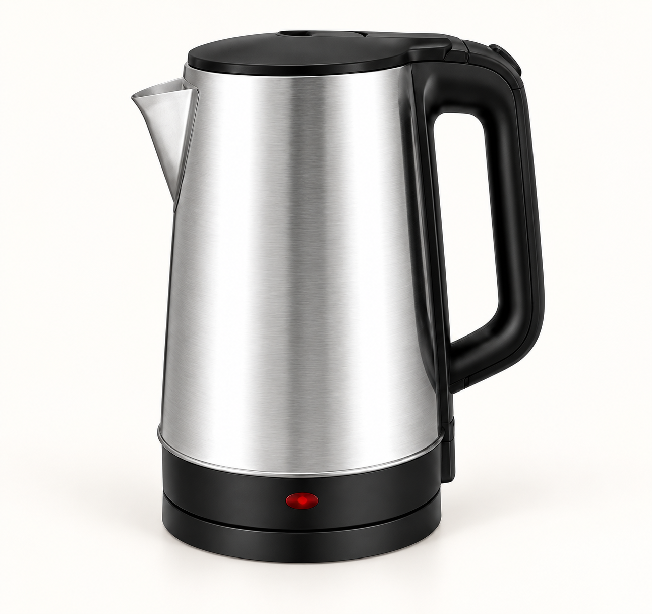 Tall Stainless Steel Electric Kettle with Flat Lid