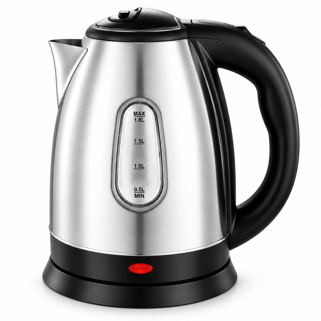 Flip-Button Electric Kettle with Level Window