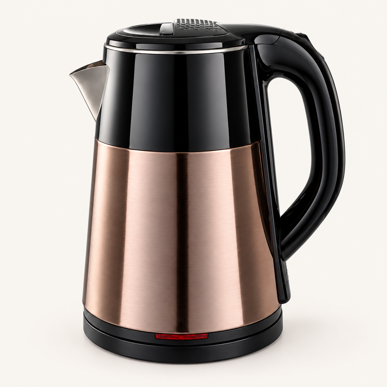 Black-and-Copper Two-Tone Electric Kettle