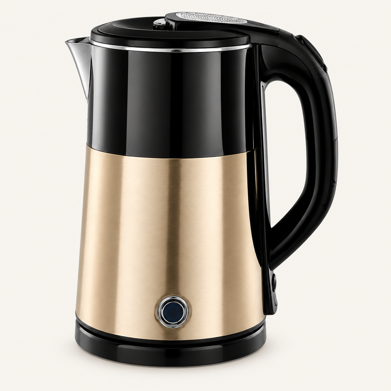 Black-and-Gold Electric Kettle