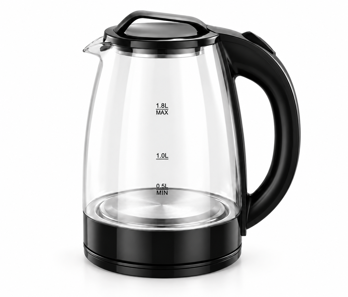 Bridge Lid-Handle Glass Electric Kettle