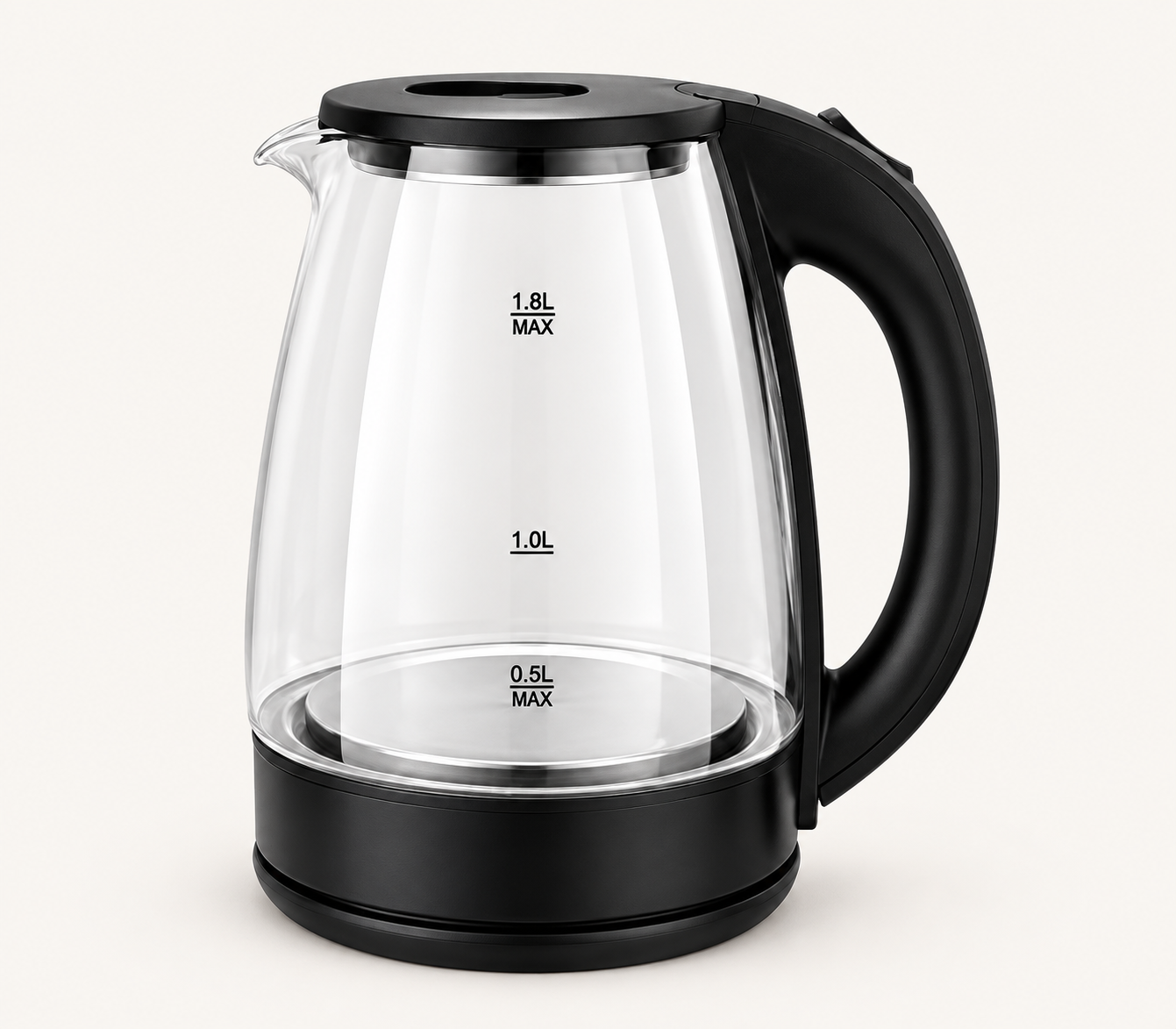 Black-Trim Electric Kettle