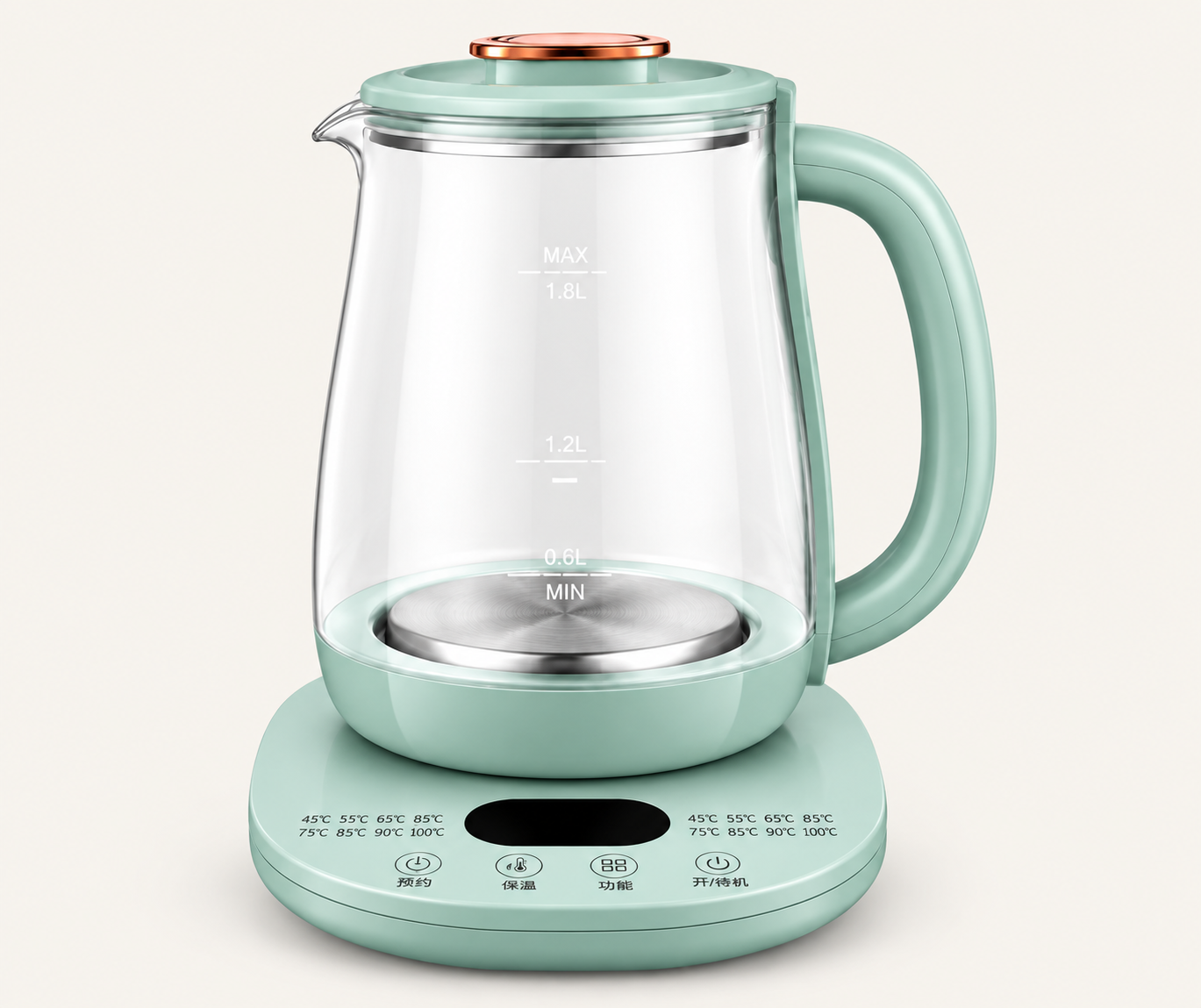 Temperature-Control Glass Electric Kettle