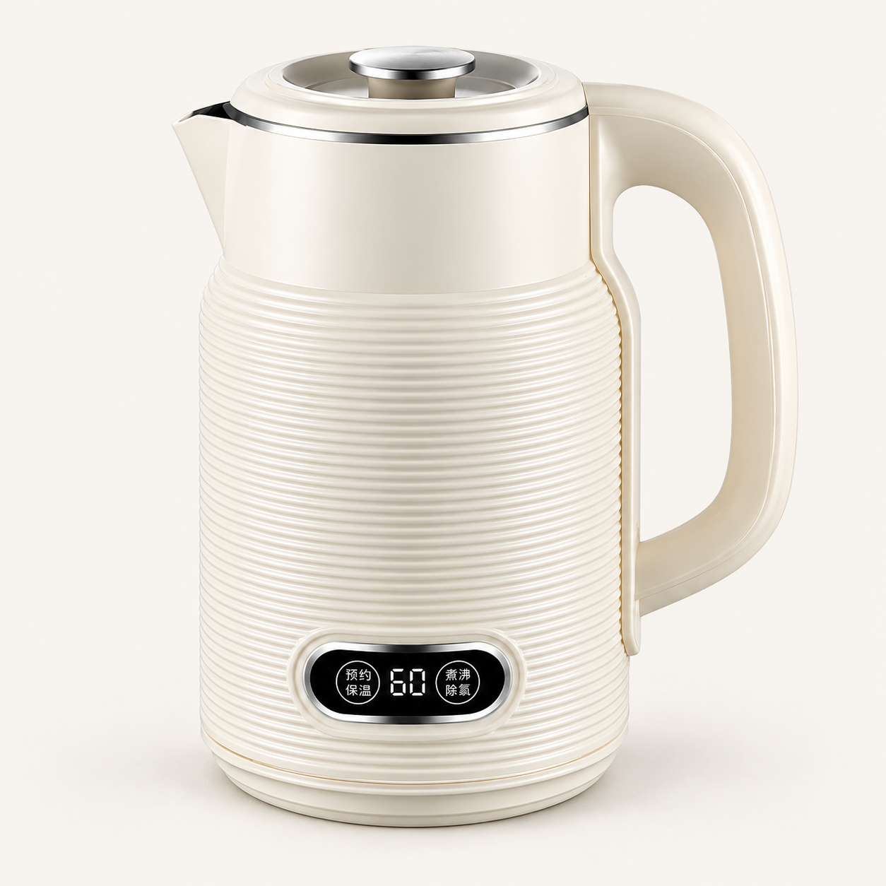 Horizontal-Rib Digital Electric Kettle