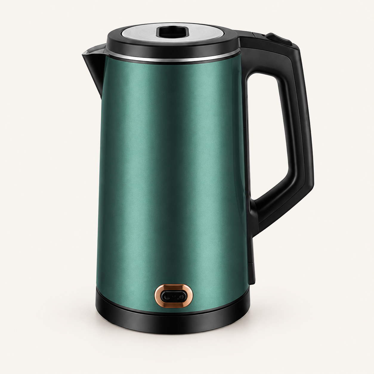 Electric Kettle with Gold-Trim Oval Switch