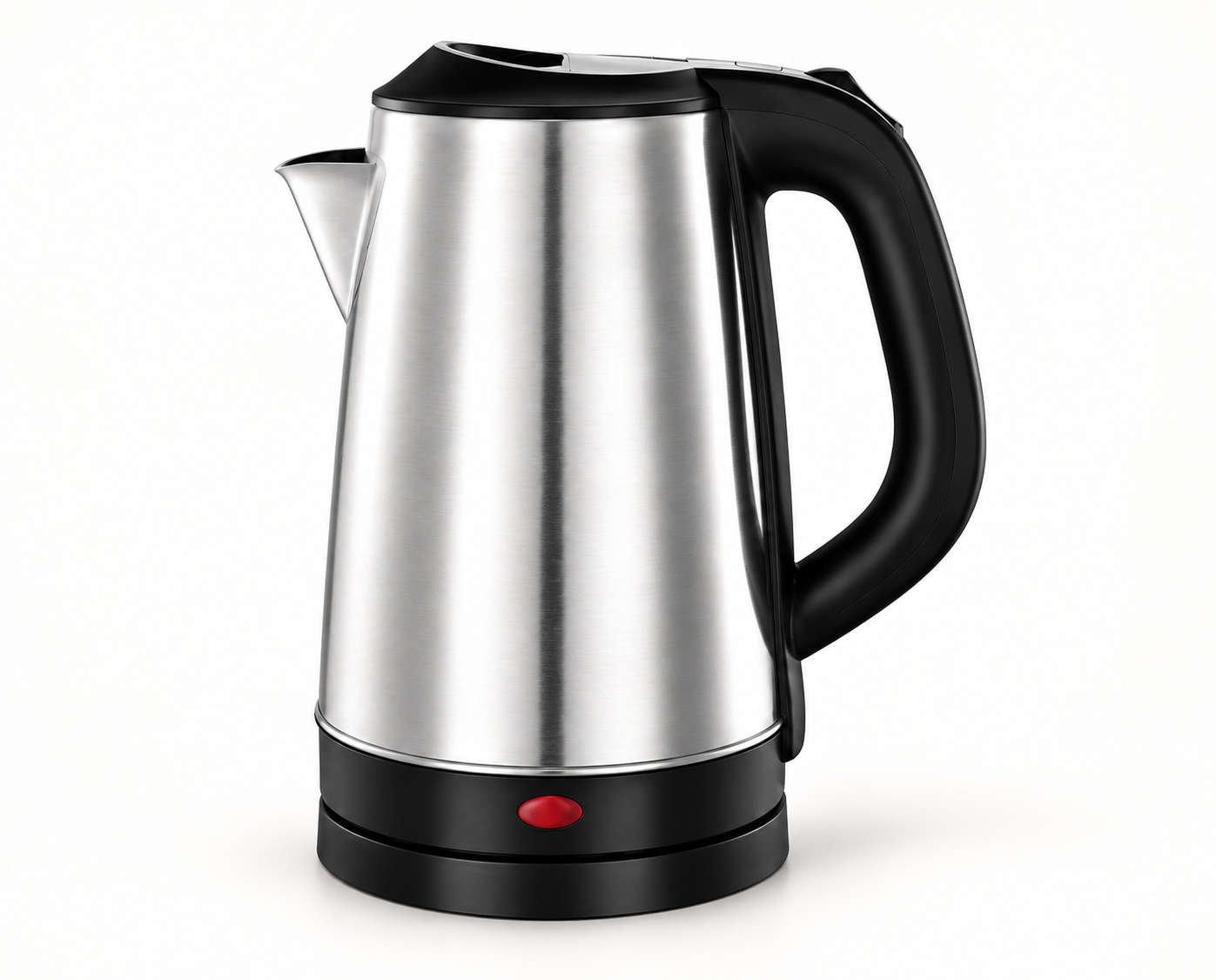 Black-Lid Stainless Steel Electric Kettle
