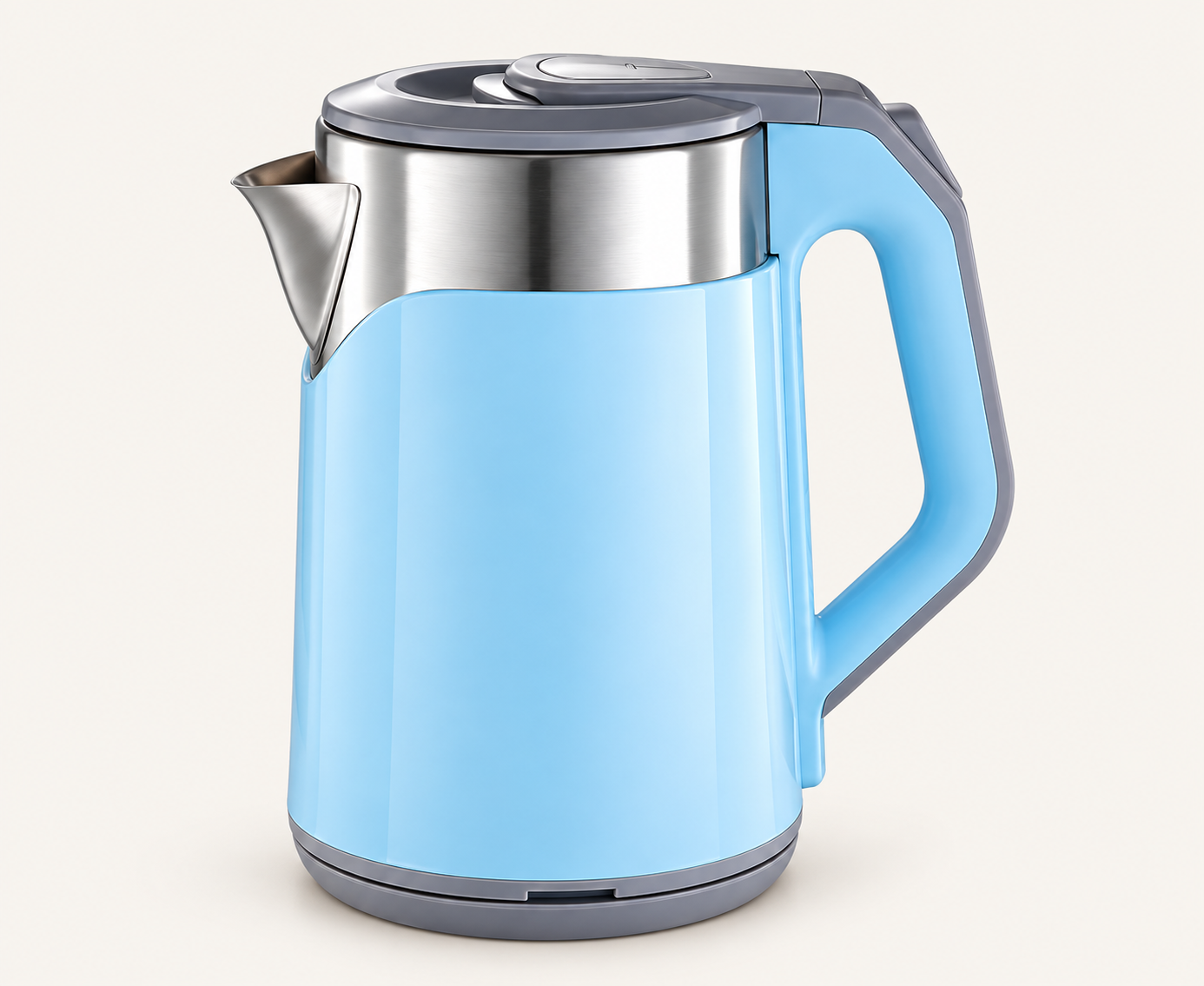 Tall Metal-Shoulder Electric Kettle
