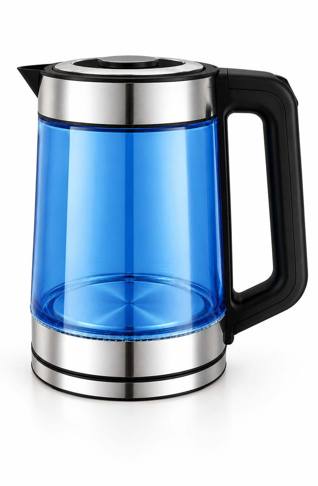 Upright Square-Handle Glass Electric Kettle